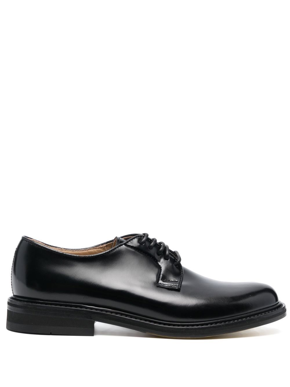 Doucal's leather lace-up shoes - Black