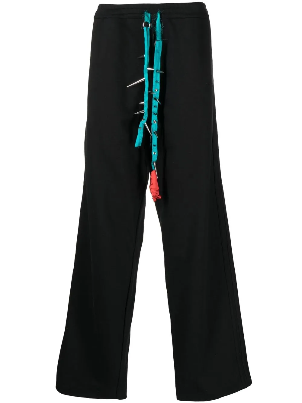 

JORDANLUCA pants con detalle de rosa - Negro