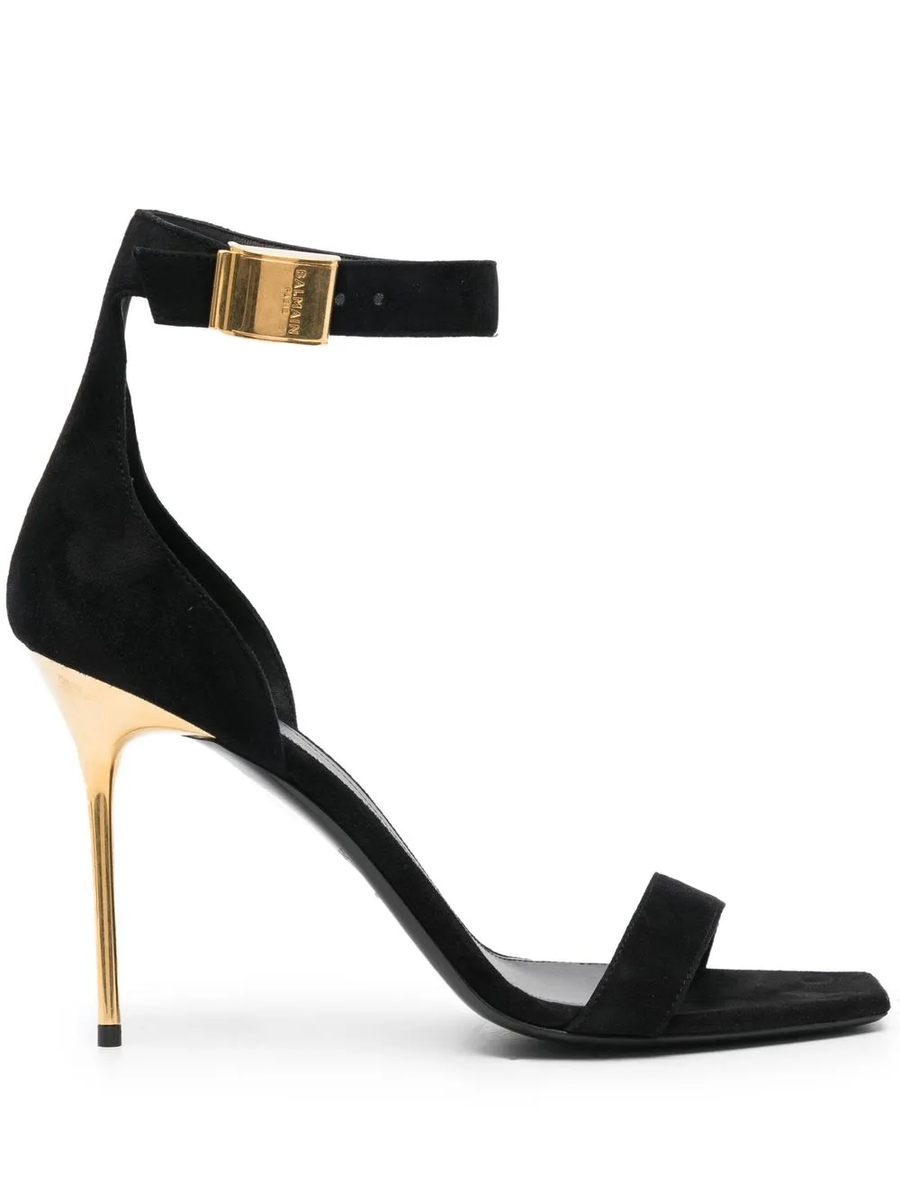 

Balmain 120mm suede sandals - Black