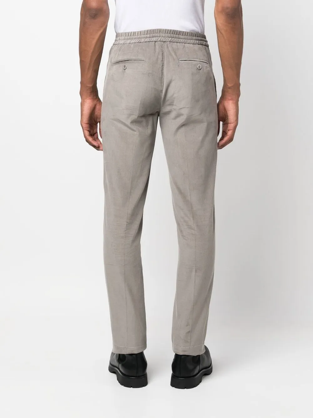 Brioni Drawstring-waist Trousers In Grau