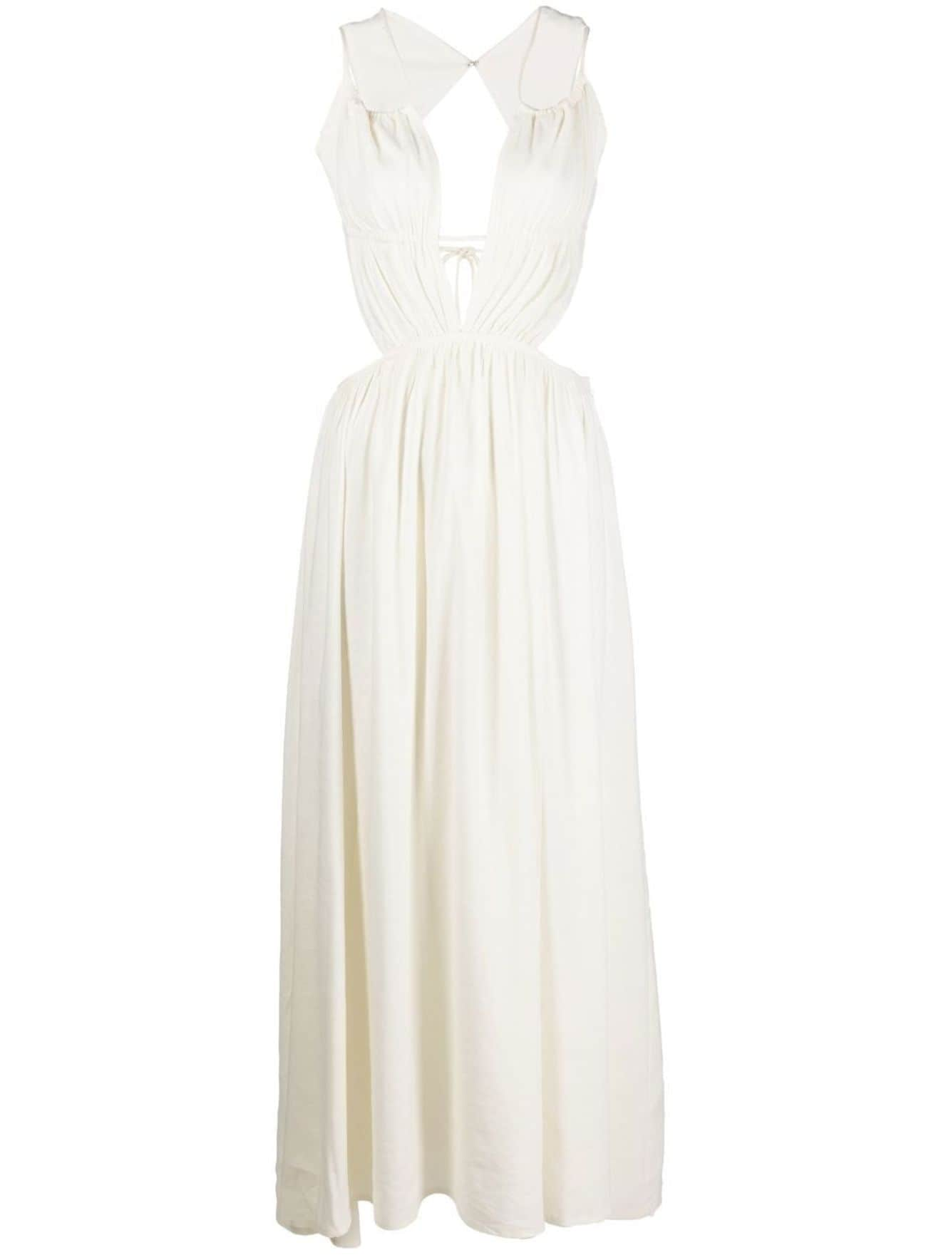 Cult Gaia open-back midi dress white | MODES