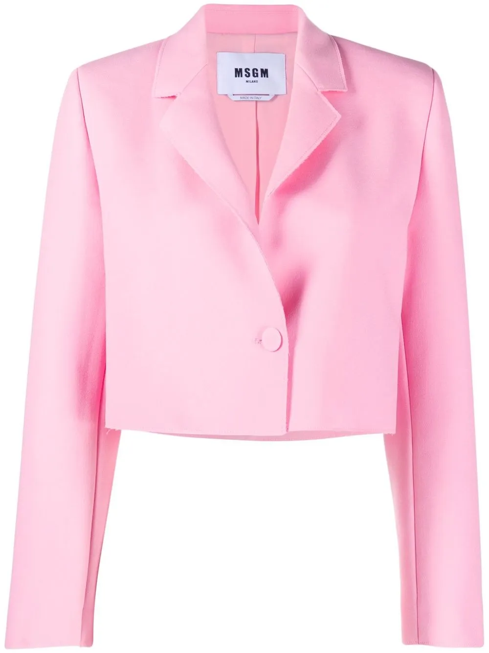 

MSGM cropped tailored blazer - Pink