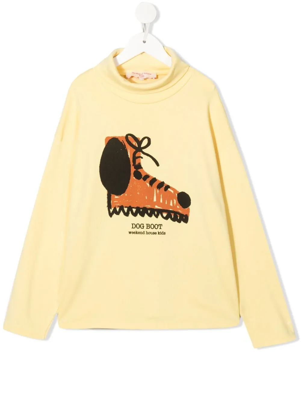 

Weekend House Kids. graphic-print pullover sweatshirt - Yellow