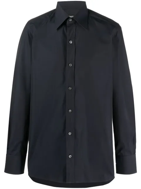 TOM FORD long-sleeve pointed-collar shirt
