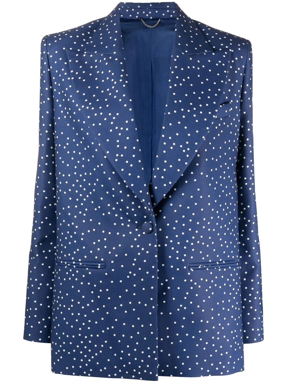 

Magda Butrym spot-print silk blazer - Blue