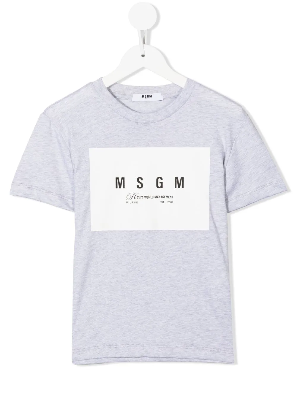 

MSGM Kids logo-print T-shirt - Grey