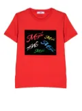 MSGM Kids logo print T-shirt - Red