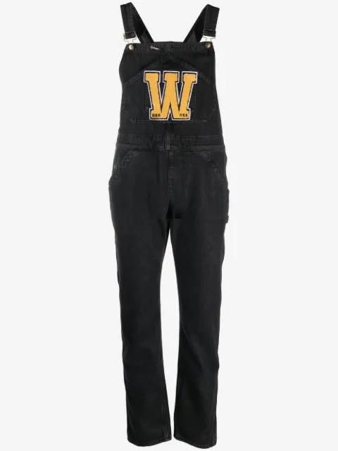 Washington Dee Cee logo-print denim dungarees