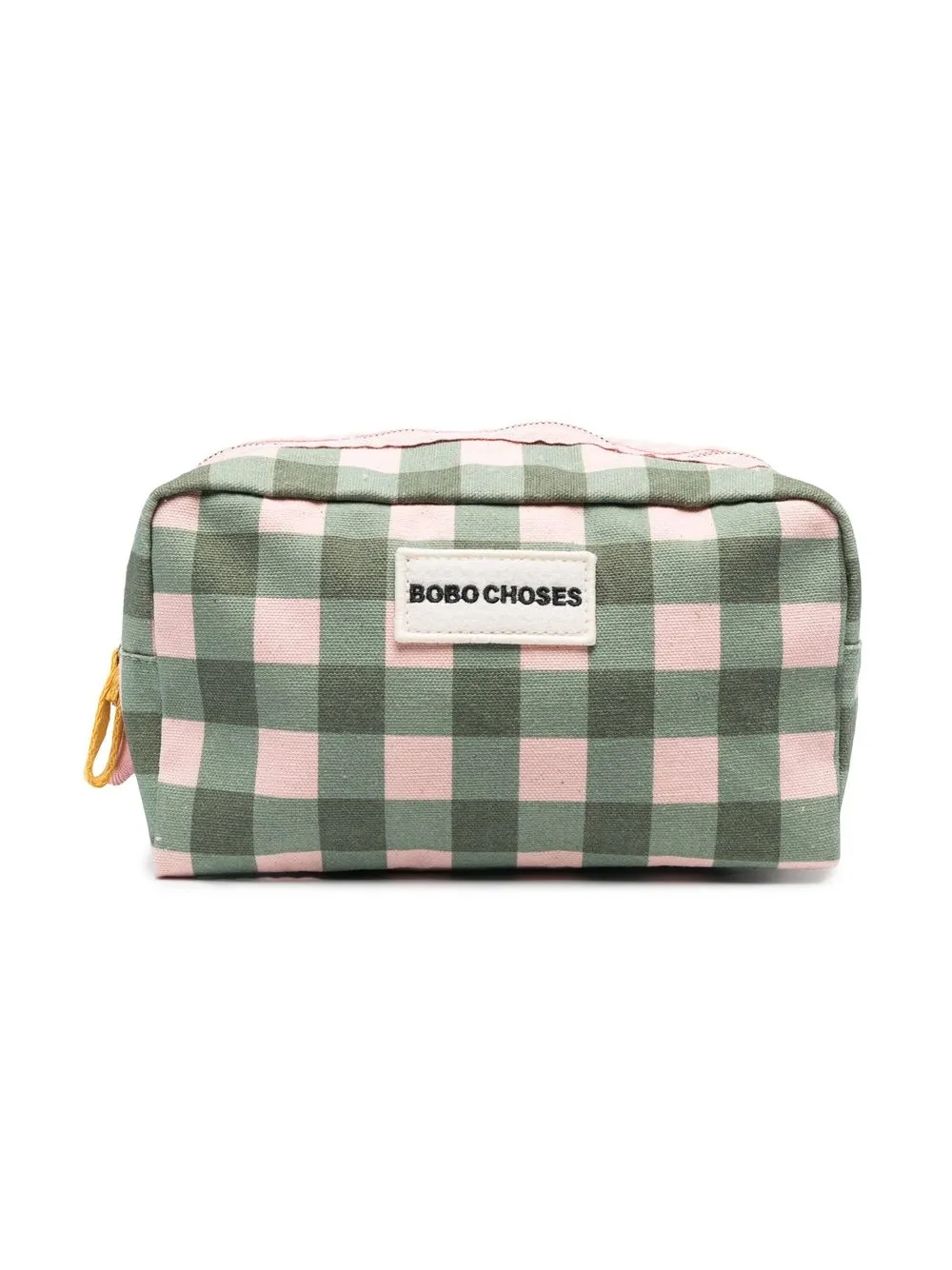 

Bobo Choses bolsa de mano con motivo de cuadros y cierre - Verde