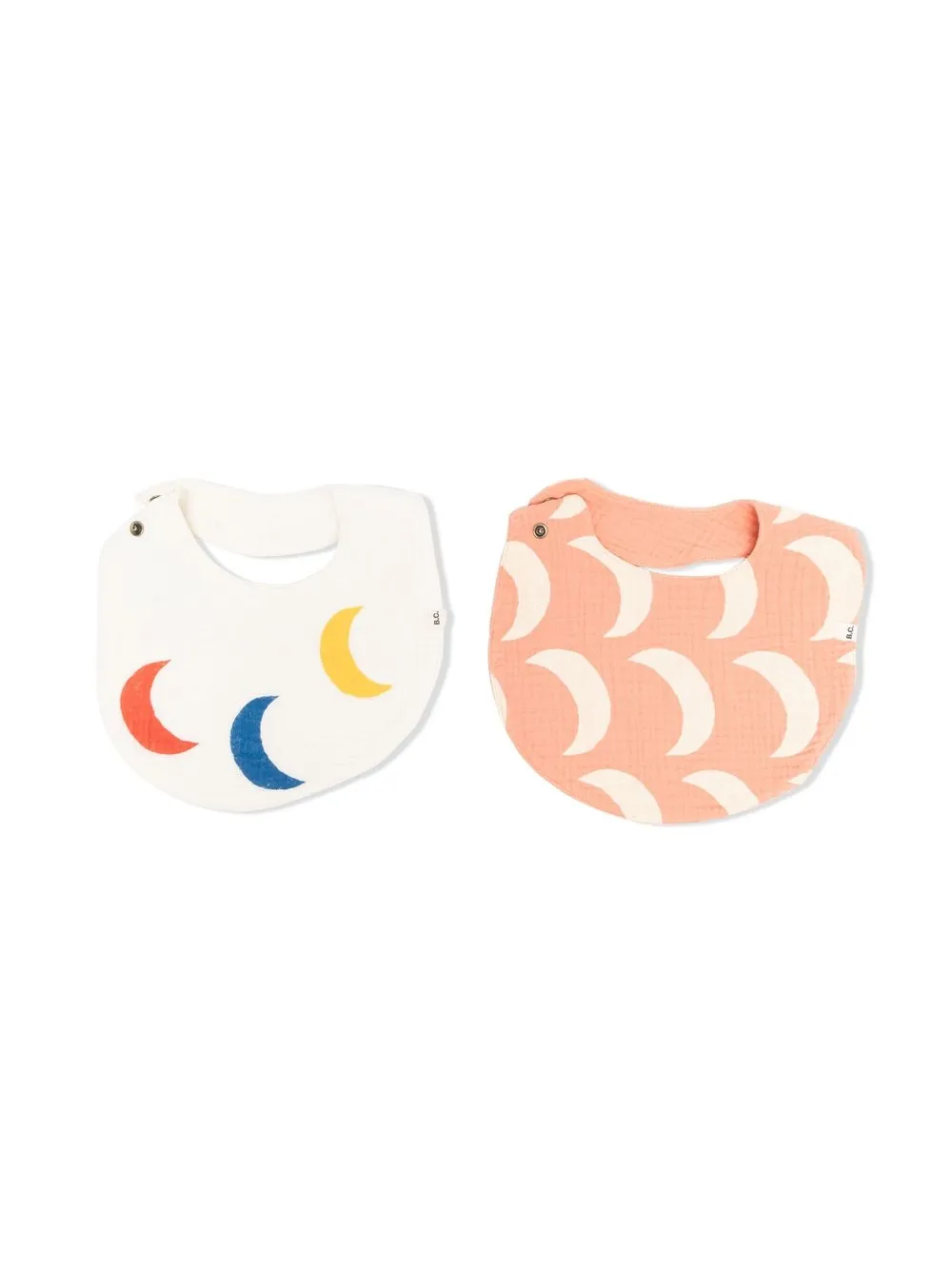 

Bobo Choses graphic-print two-piece bib set - White