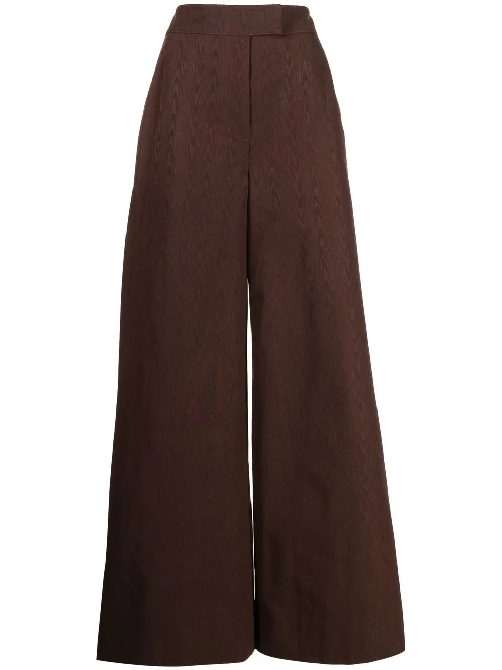 

STAUD high-waist wide-leg trousers - Brown