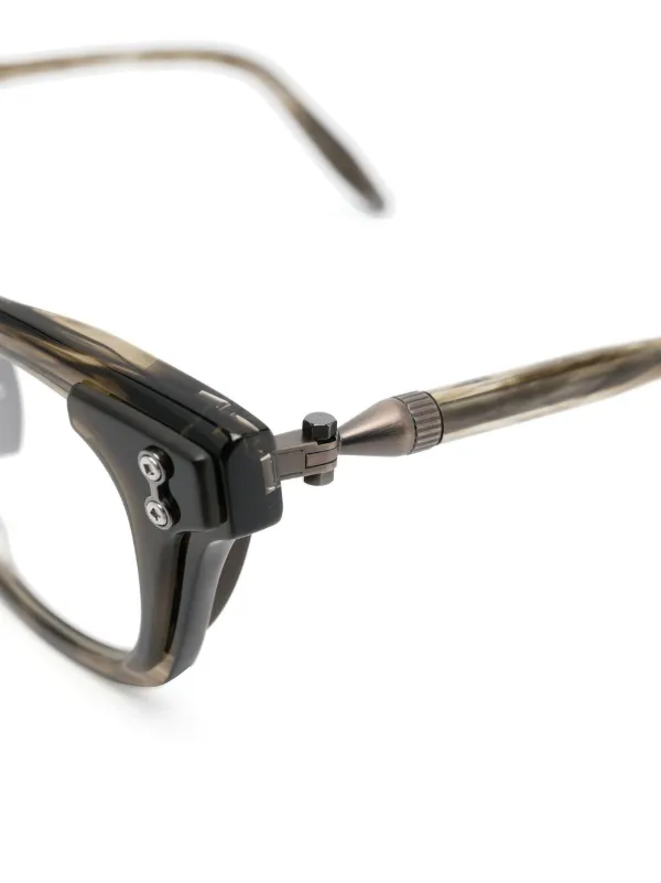 Akoni Orion round-frame Glasses | Green | FARFETCH AO