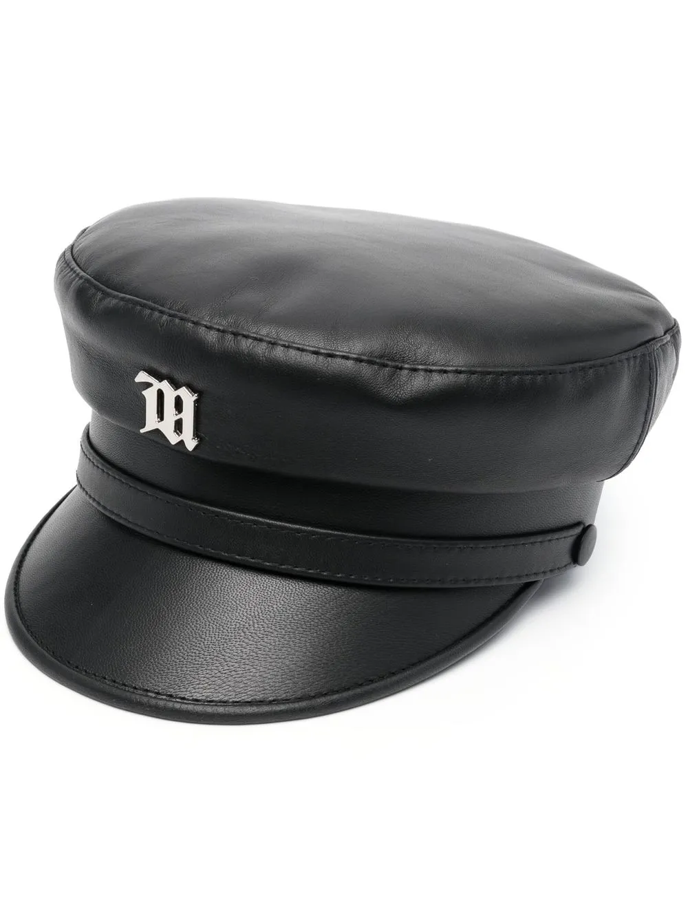 

MISBHV leather baker boy cap - Black