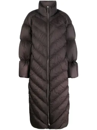 KHAITE オーバーサイズ パデッドコート | ブラウン | FARFETCH JP 