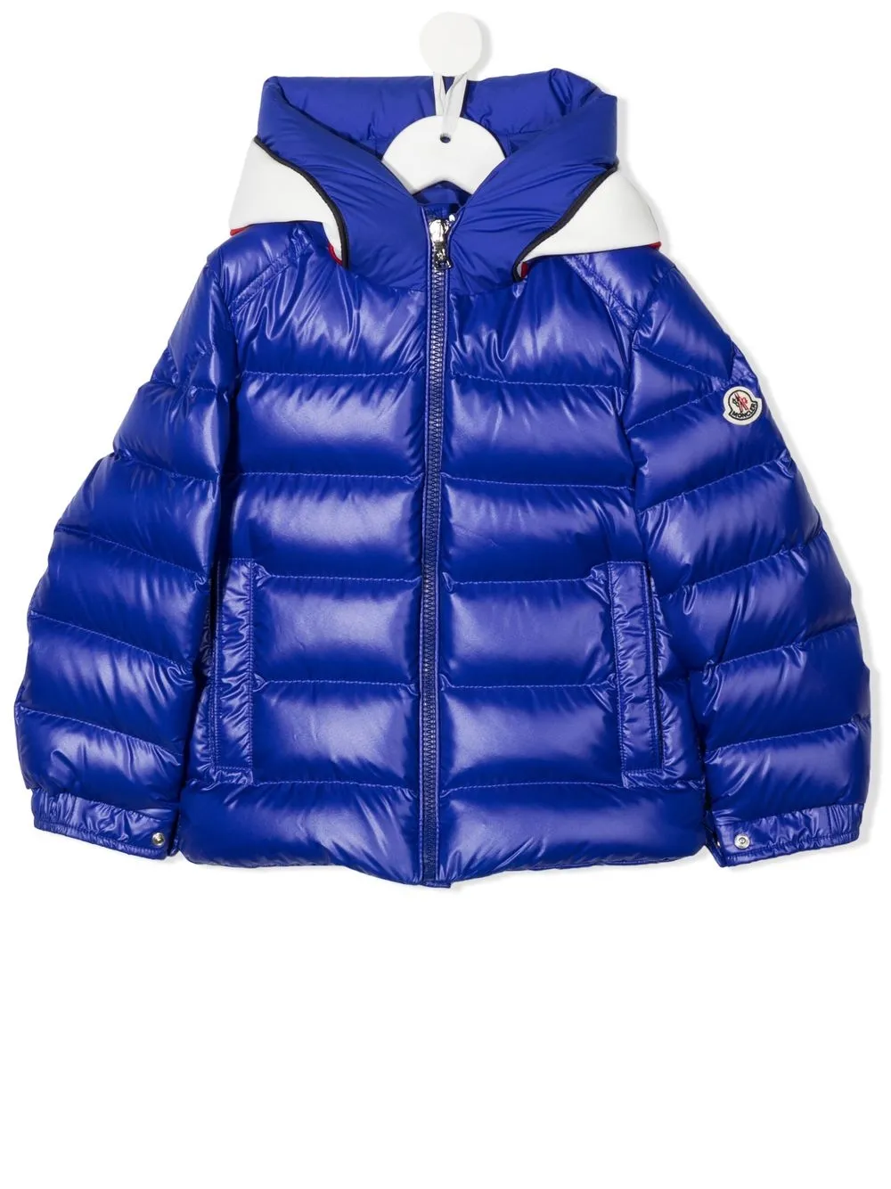 

Moncler Enfant chamarra capitonada con capucha - Azul