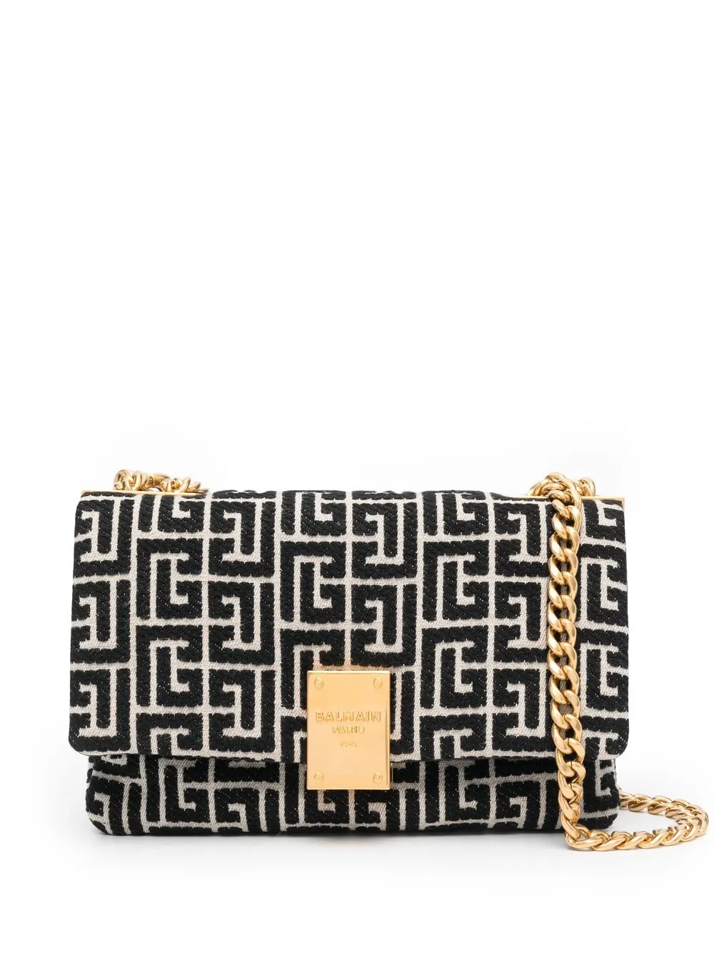 

Balmain bolsa crossbody 1945 Soft pequeña - Negro