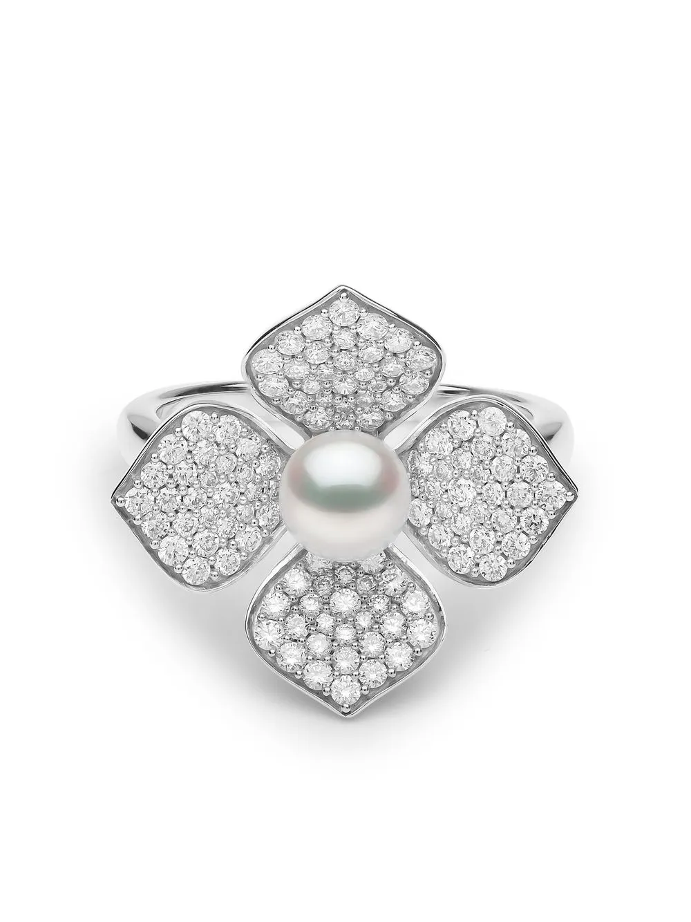

Yoko London 18kt white gold Petal pearl and diamond ring - 7