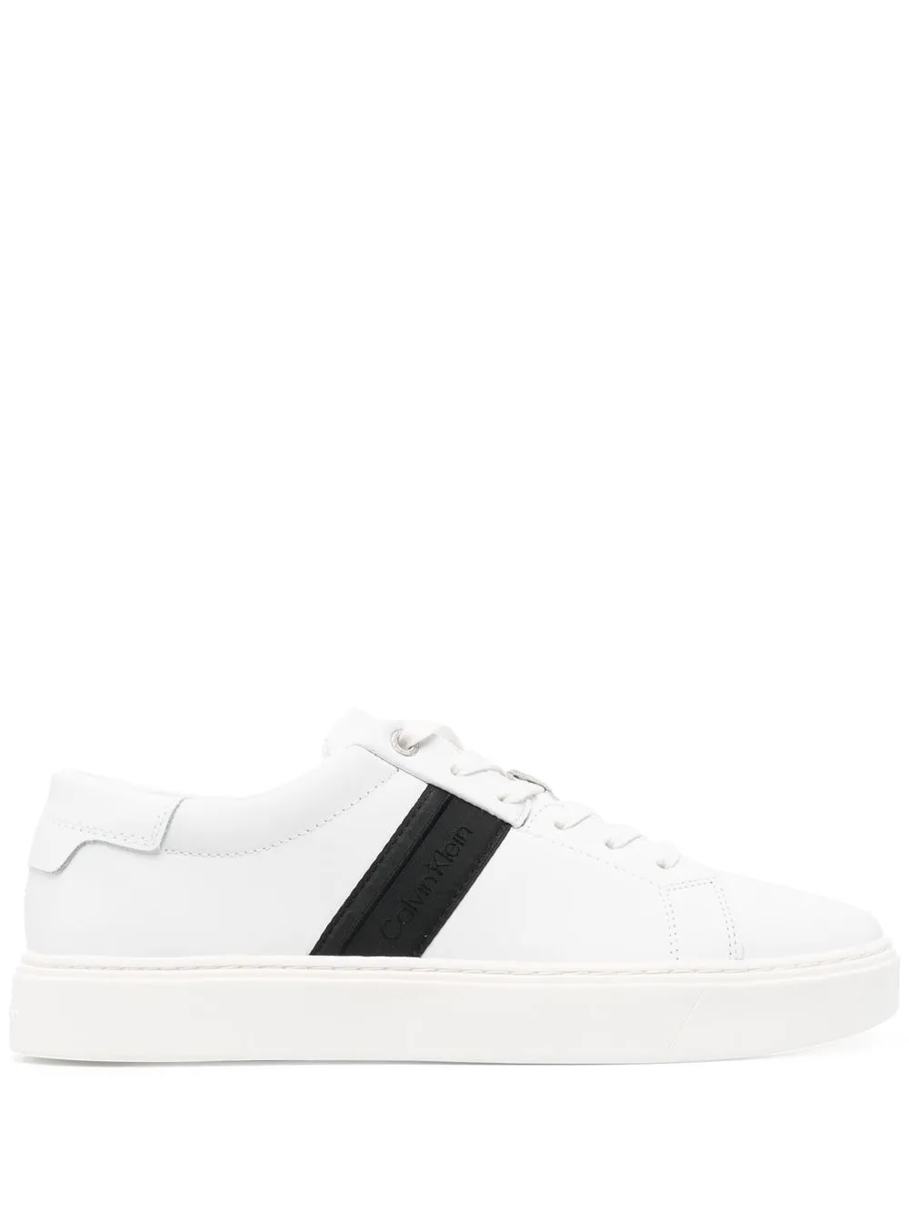 

Calvin Klein tenis bajos con logo estampado - Blanco