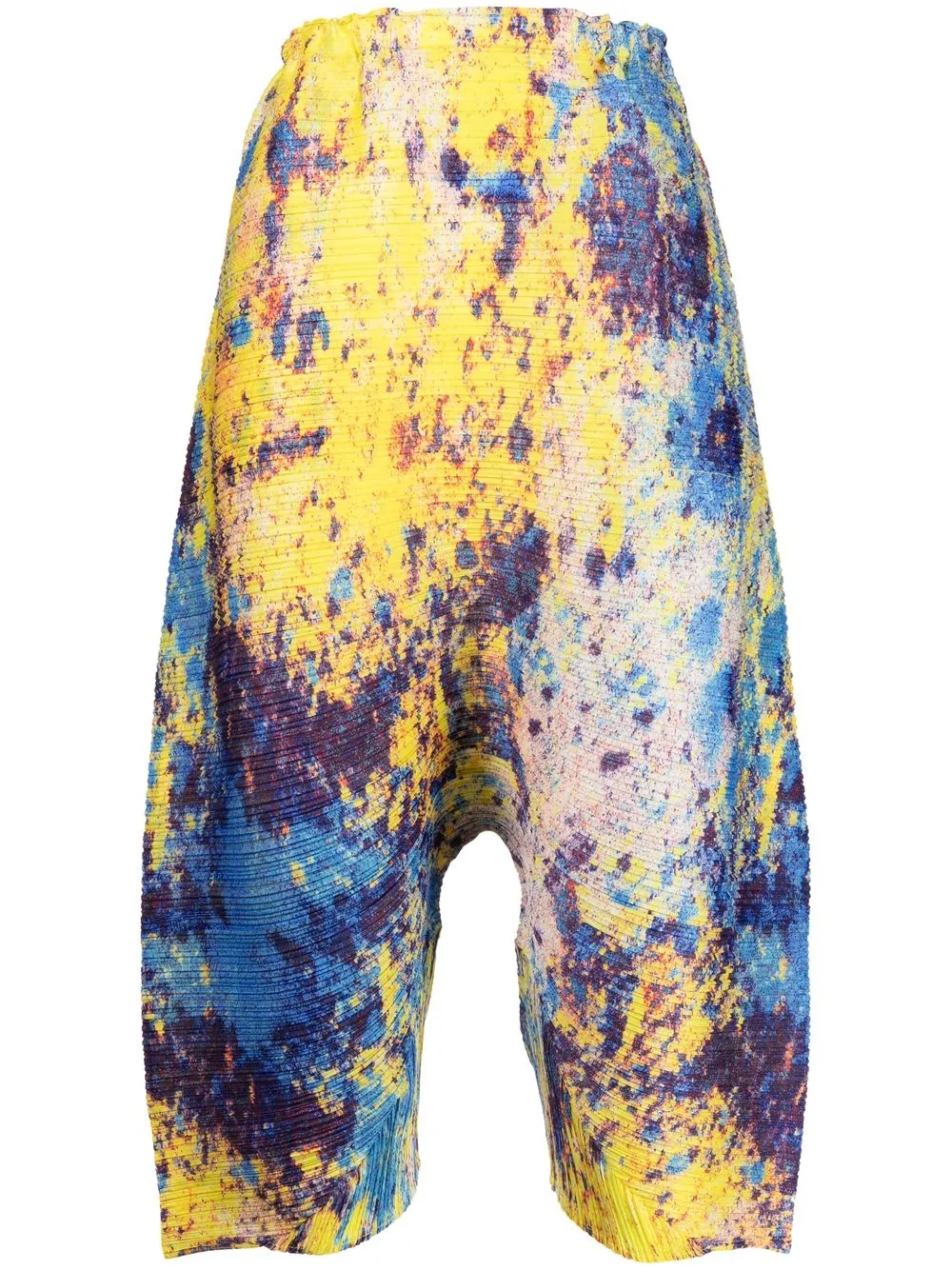 

Pleats Please Issey Miyake Splash pleated cropped trousers - Multicolour
