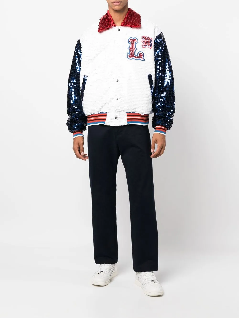 Charles Jeffrey Loverboy Checked Varsity Bomber Jacket - Farfetch