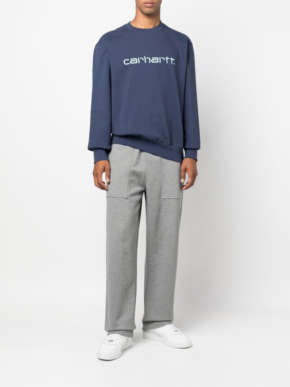 Carhartt WIP Sweater met geborduurd logo - Blauw