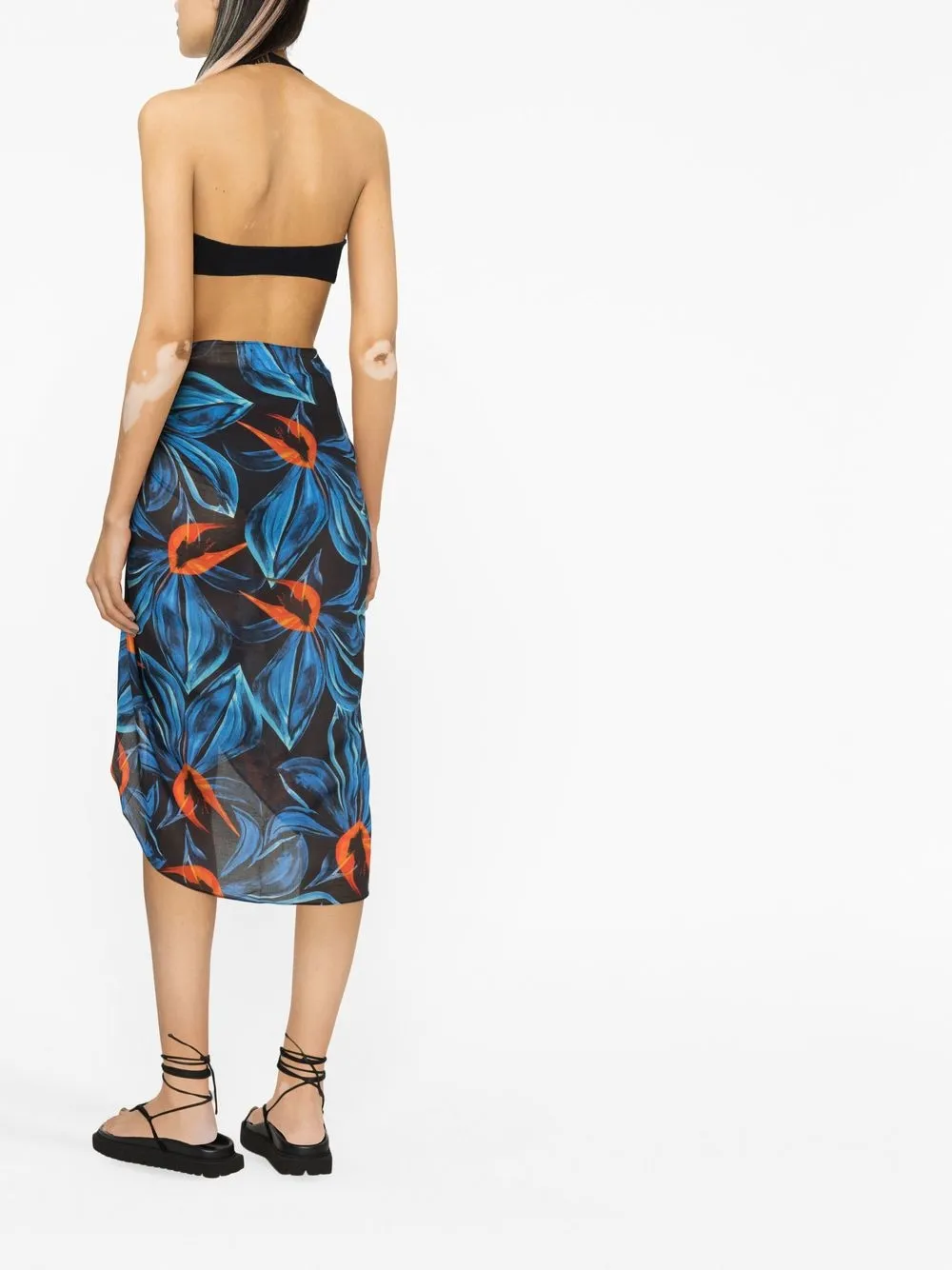 Floral-Print Sarong