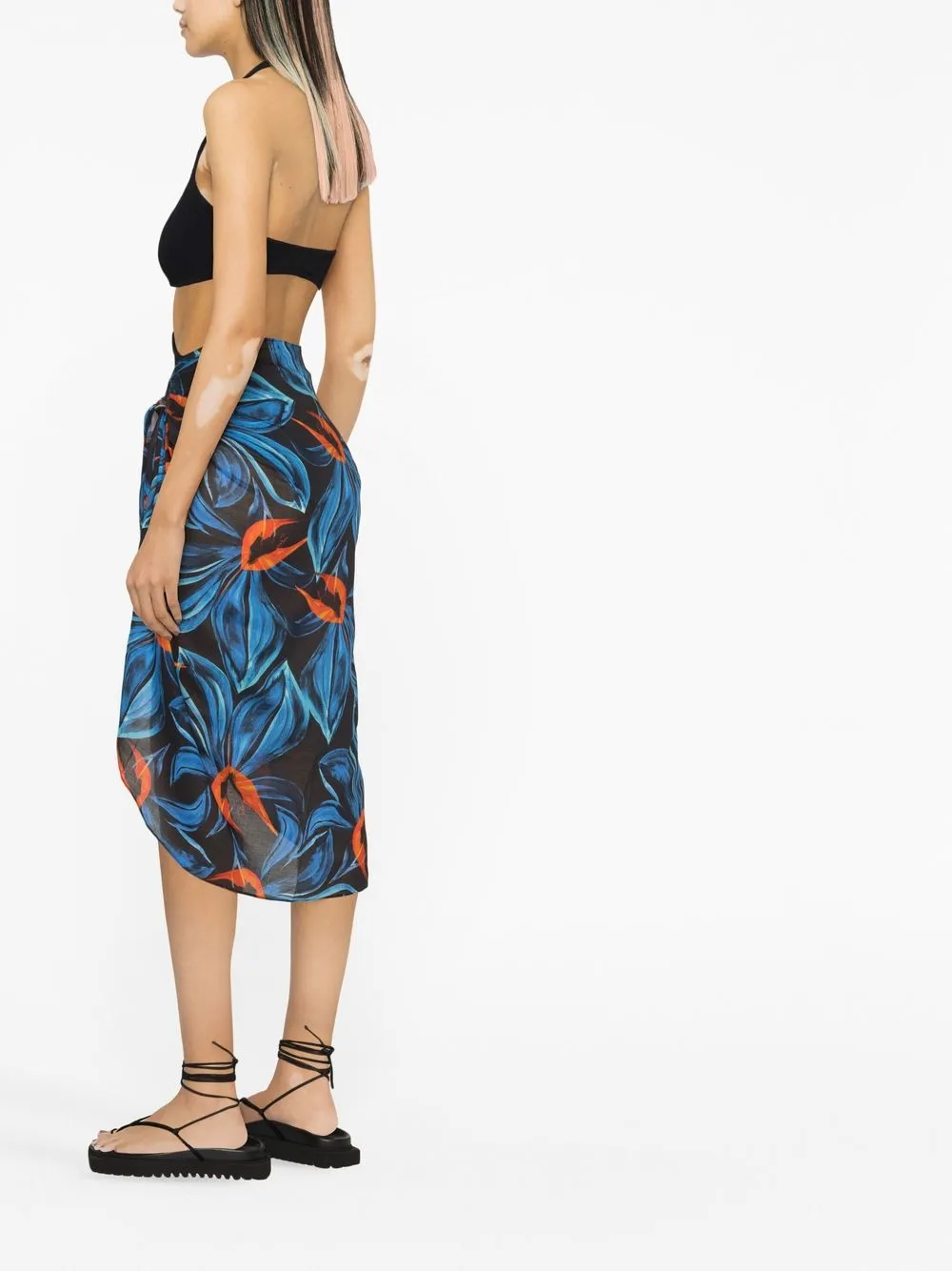 Floral-Print Sarong