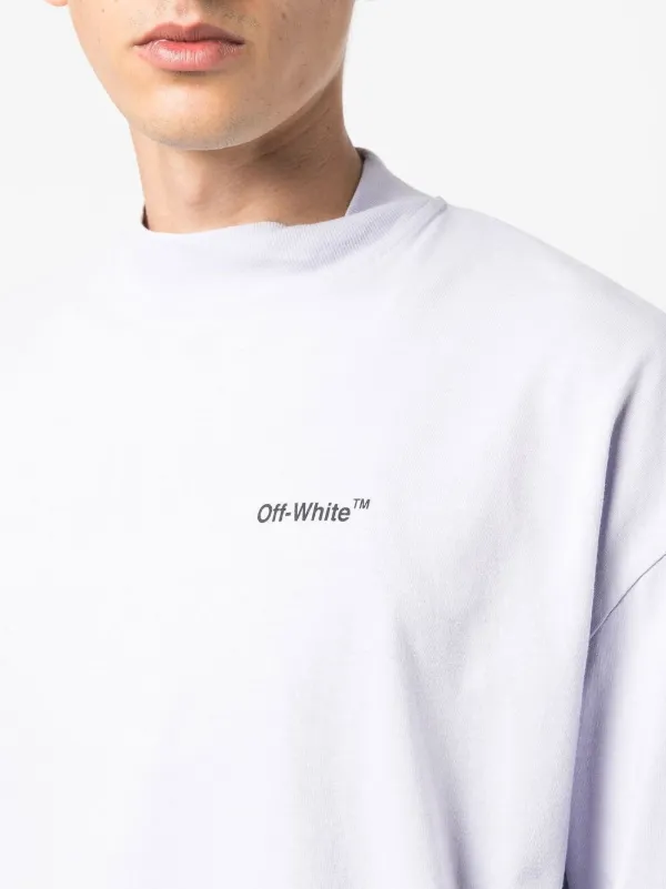 Off-White モックネック Tシャツ | パープル | FARFETCH JP