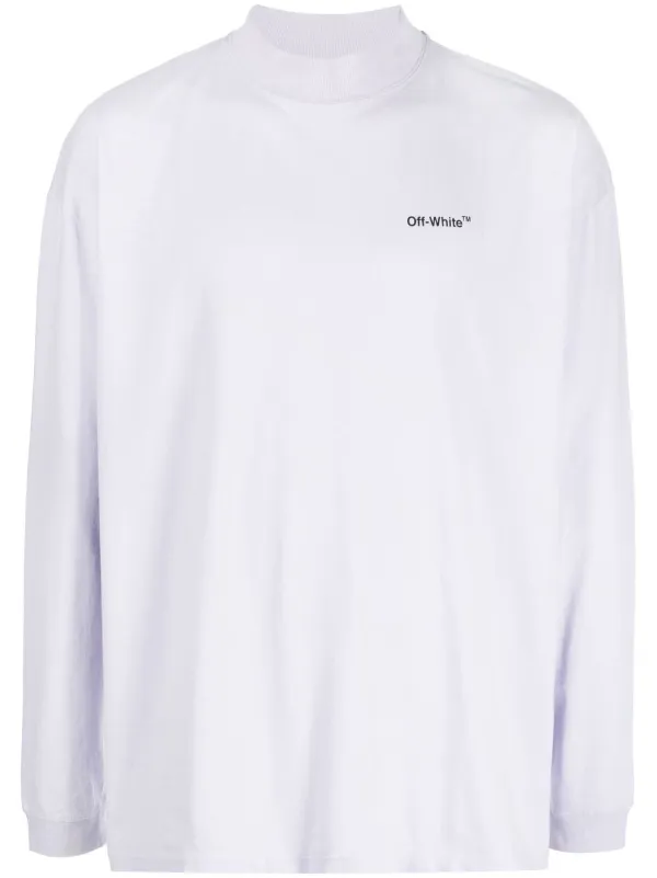 Off-White モックネック Tシャツ | パープル | FARFETCH JP
