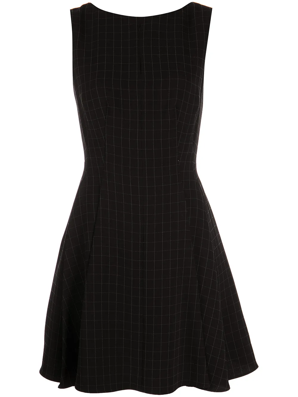 

Theory check-print mini dress - Black
