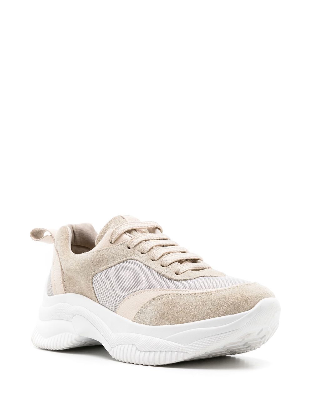 Shop Sarah Chofakian Bell Panelled Low-top Sneakers In Neutrals