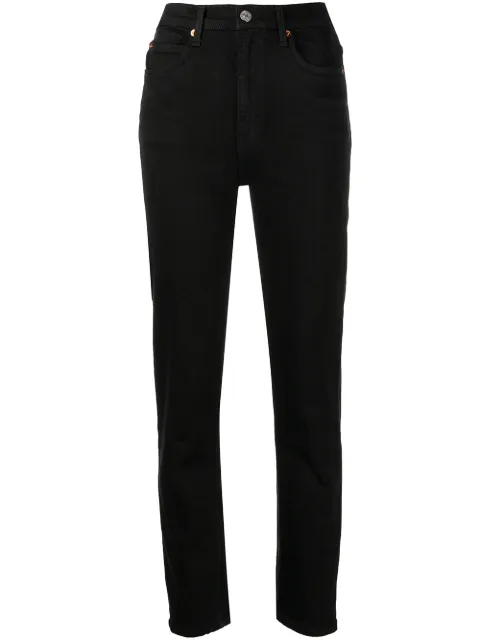 RE/DONE high-rise straight-leg jeans