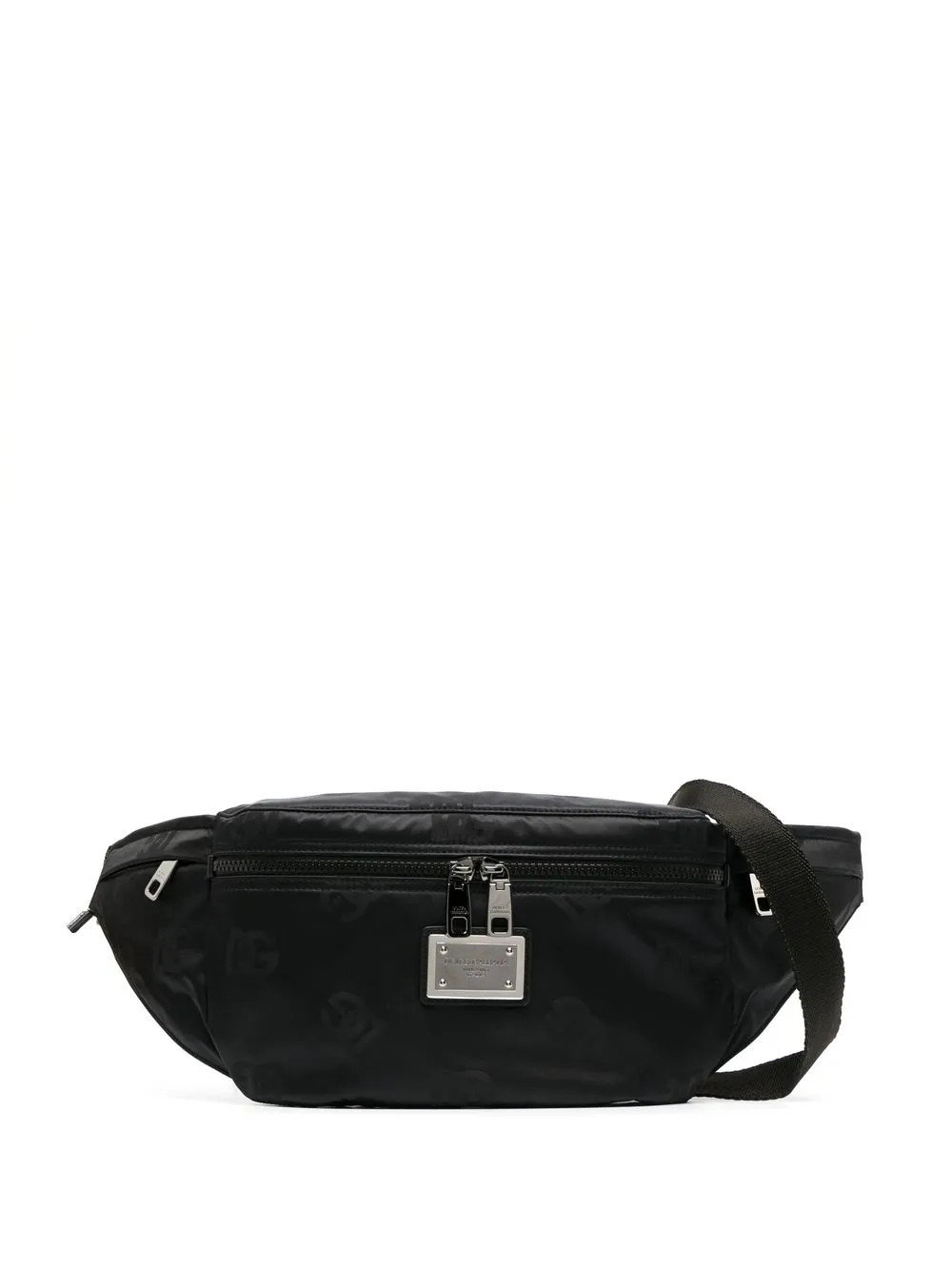 

Dolce & Gabbana logo-plaque belt bag - Black