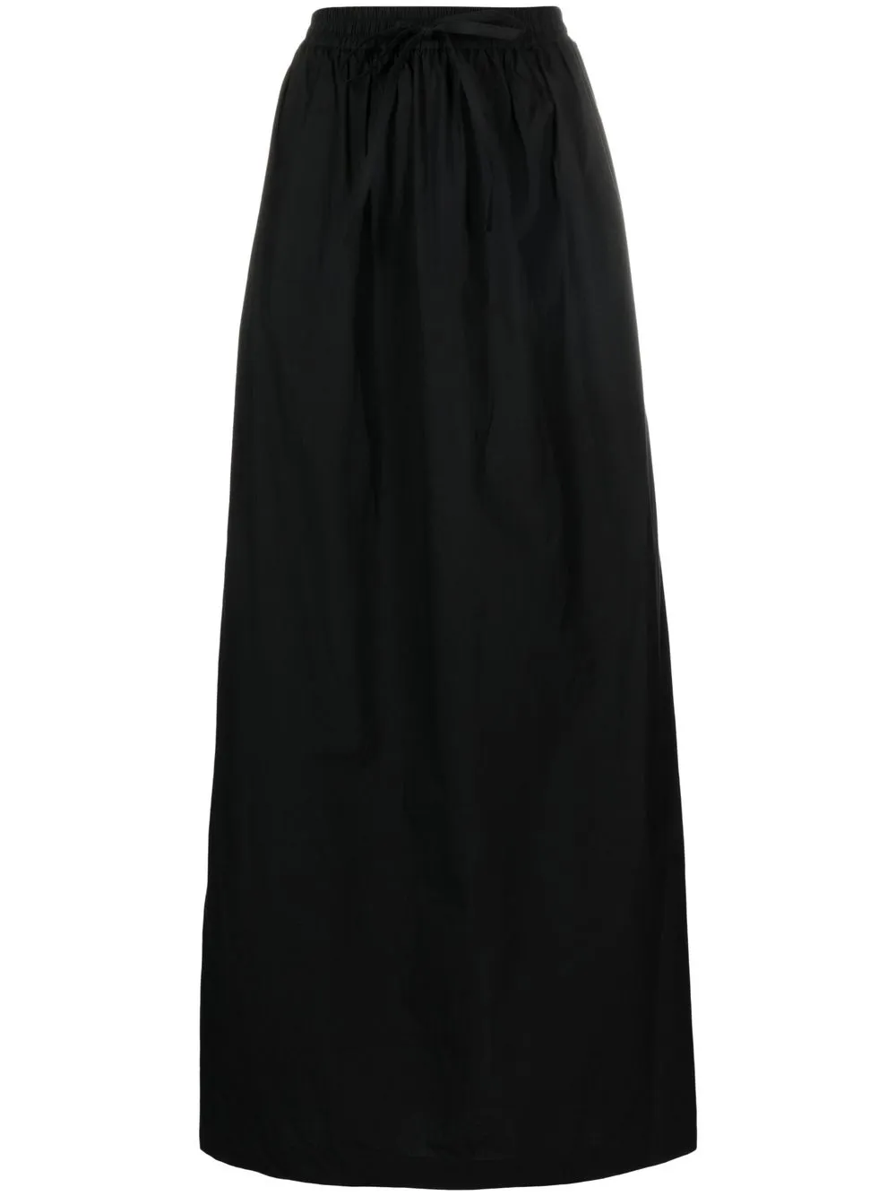 

Matteau Relaxed drawstring-waist organic cotton midi skirt - Black