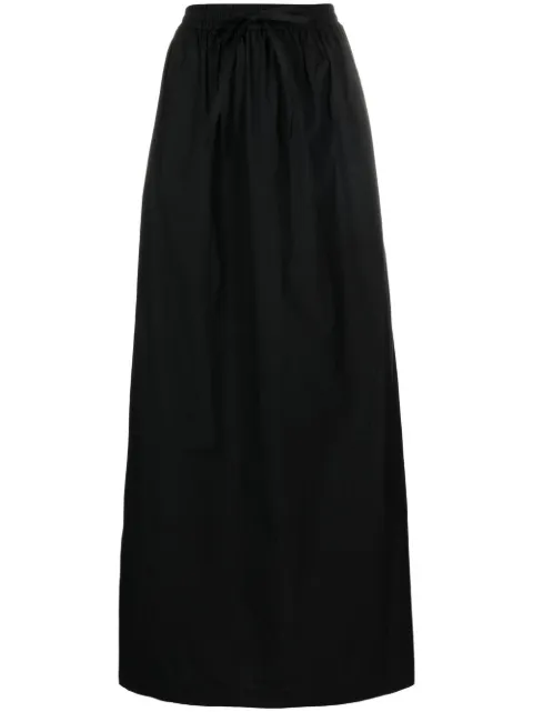Matteau Relaxed drawstring-waist organic cotton midi skirt