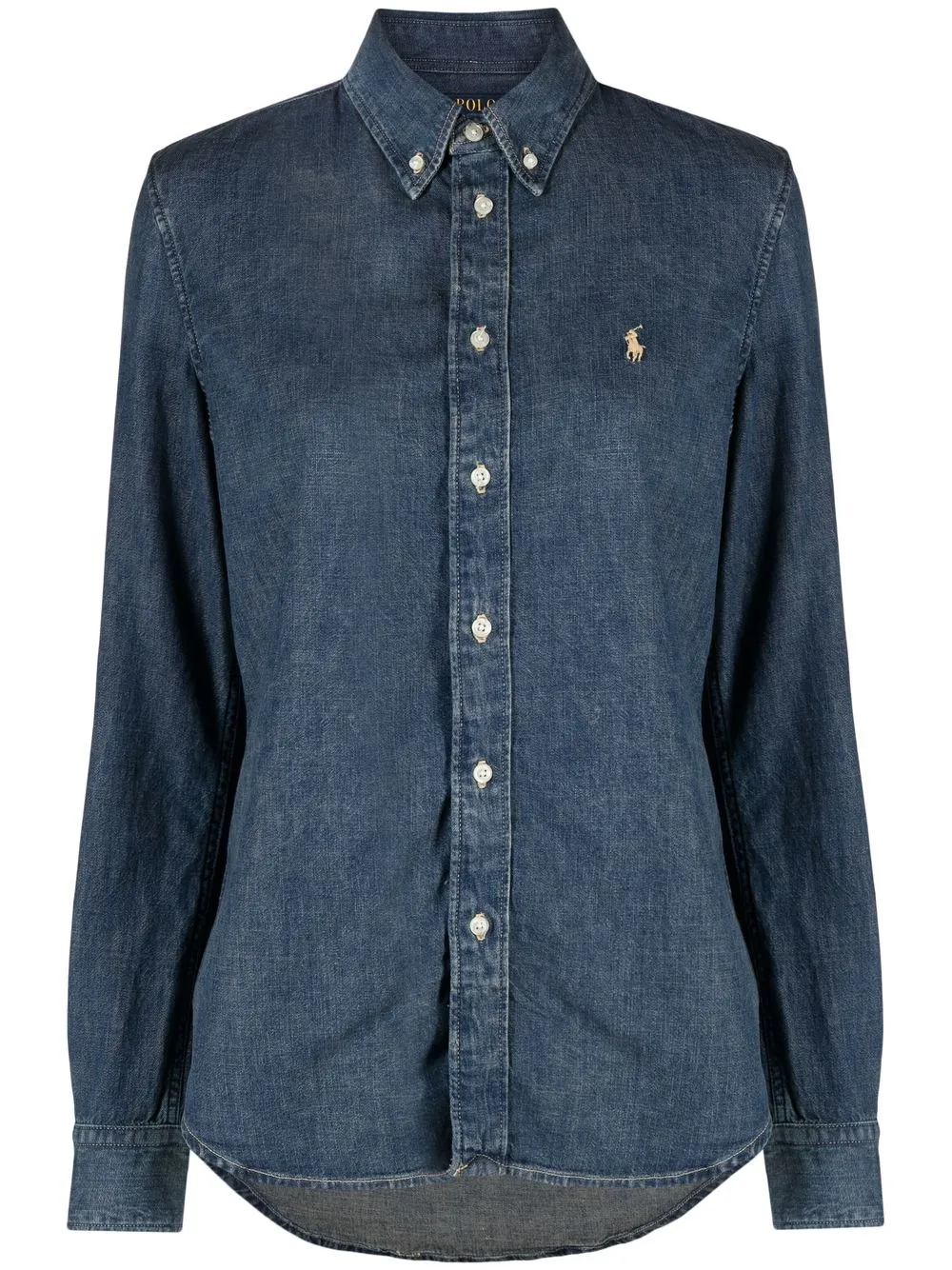 

Polo Ralph Lauren logo-embroidered denim shirt - Blue