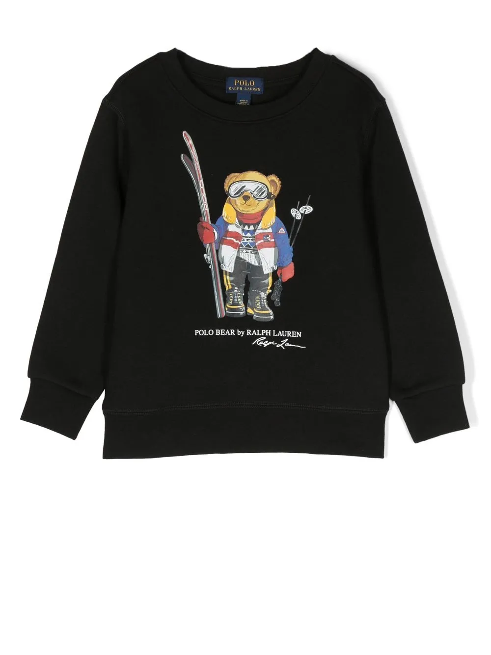 

Ralph Lauren Kids sudadera con motivo Polo Bear - Negro