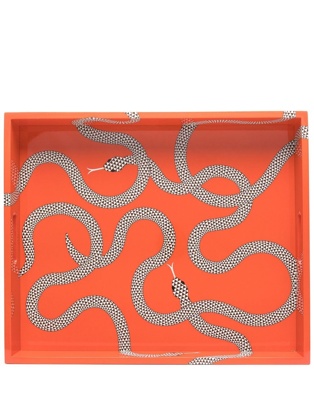 Image 1 of Jonathan Adler plateau Eden à imprimé serpent