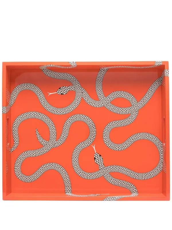 Jonathan Adler Eden snake-print Tray - Farfetch