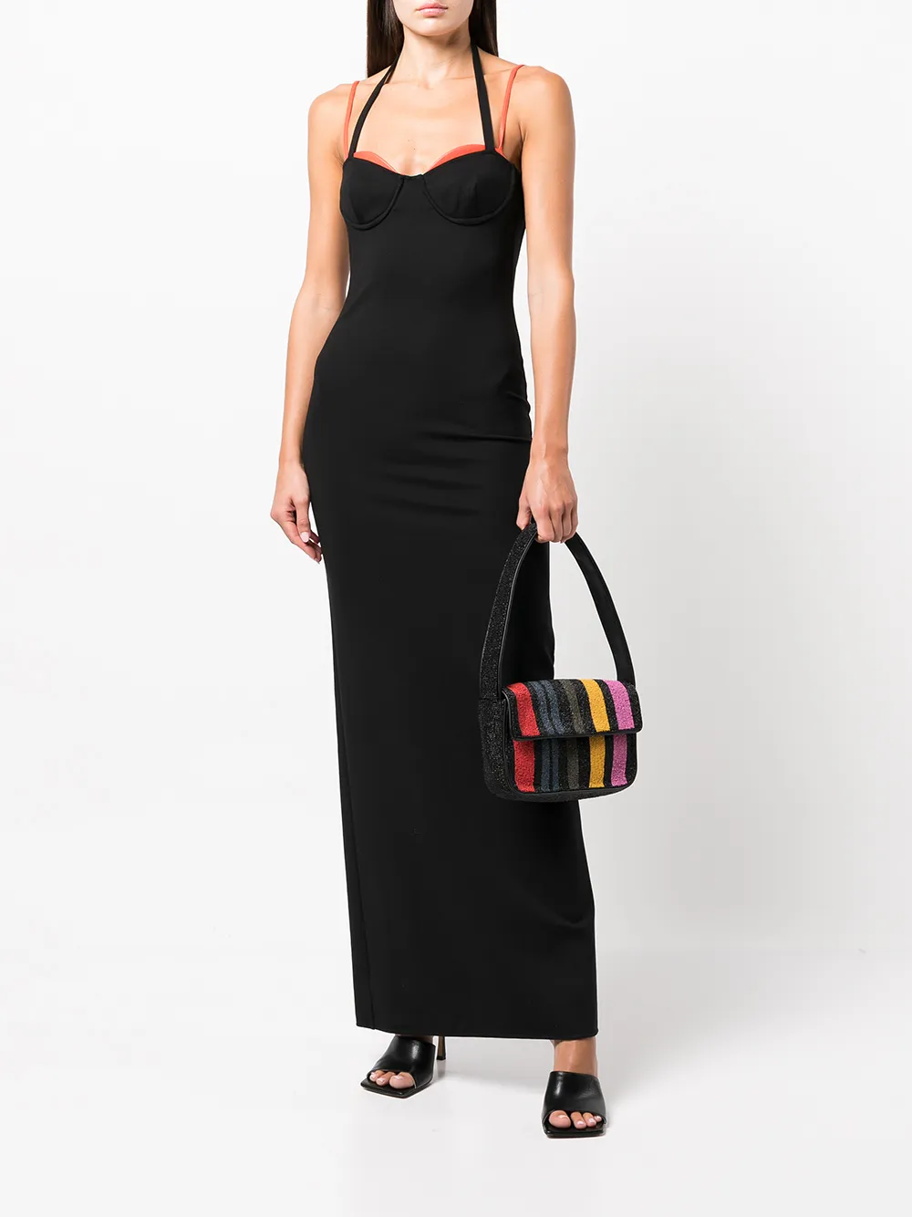 tommy beaded bag staud