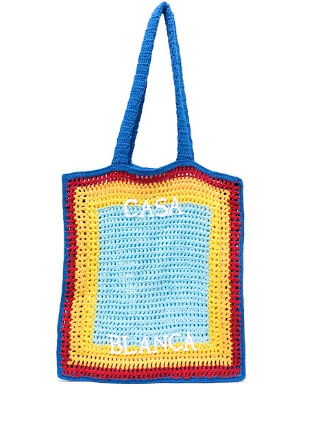 Casablanca bolsa de hombro con logo bordado