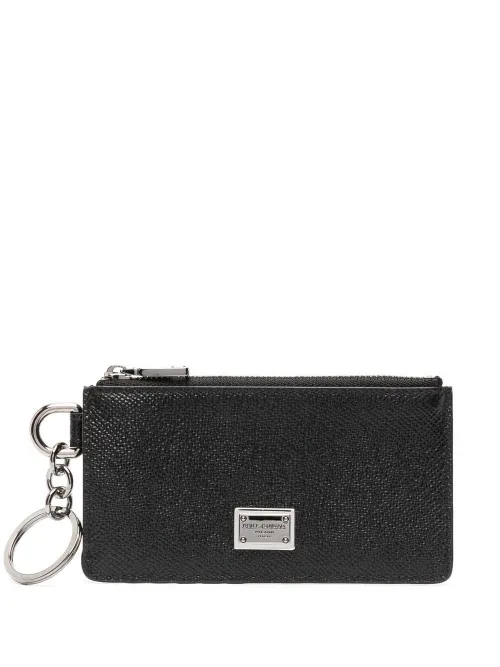 Porte-cartes en cuir à logo - Dolce & Gabbana - Modalova