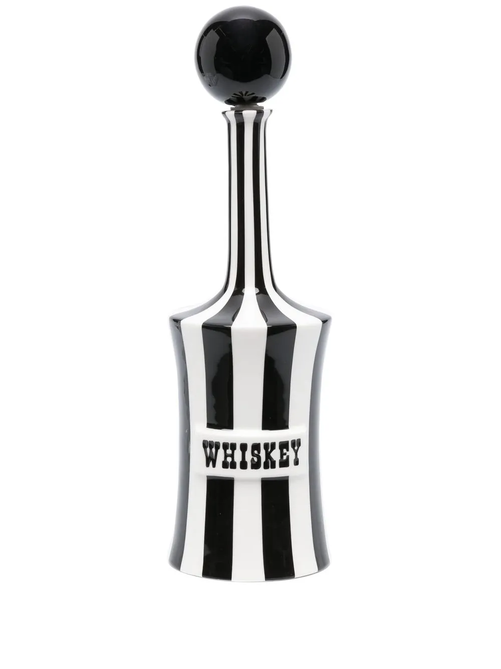 

Jonathan Adler stripe ceramic decanter - Black