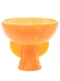 Jonathan Adler Mustique Pedestal bowl (23cm) - Orange