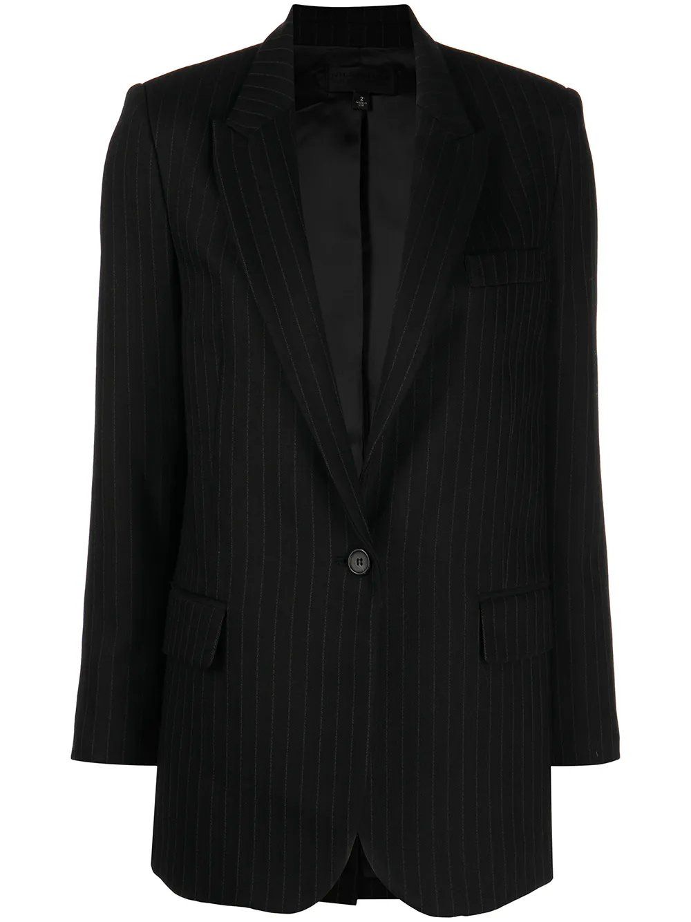 

Nili Lotan pinstripe single-breasted blazer - Black