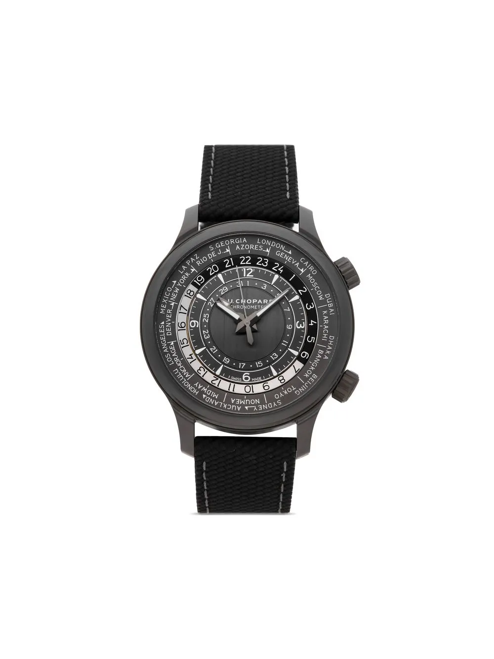 

Chopard Pre-Owned reloj L.U.C Time Traveler One Black de 42mm 2022 pre-owned Edición Limitada - Gris