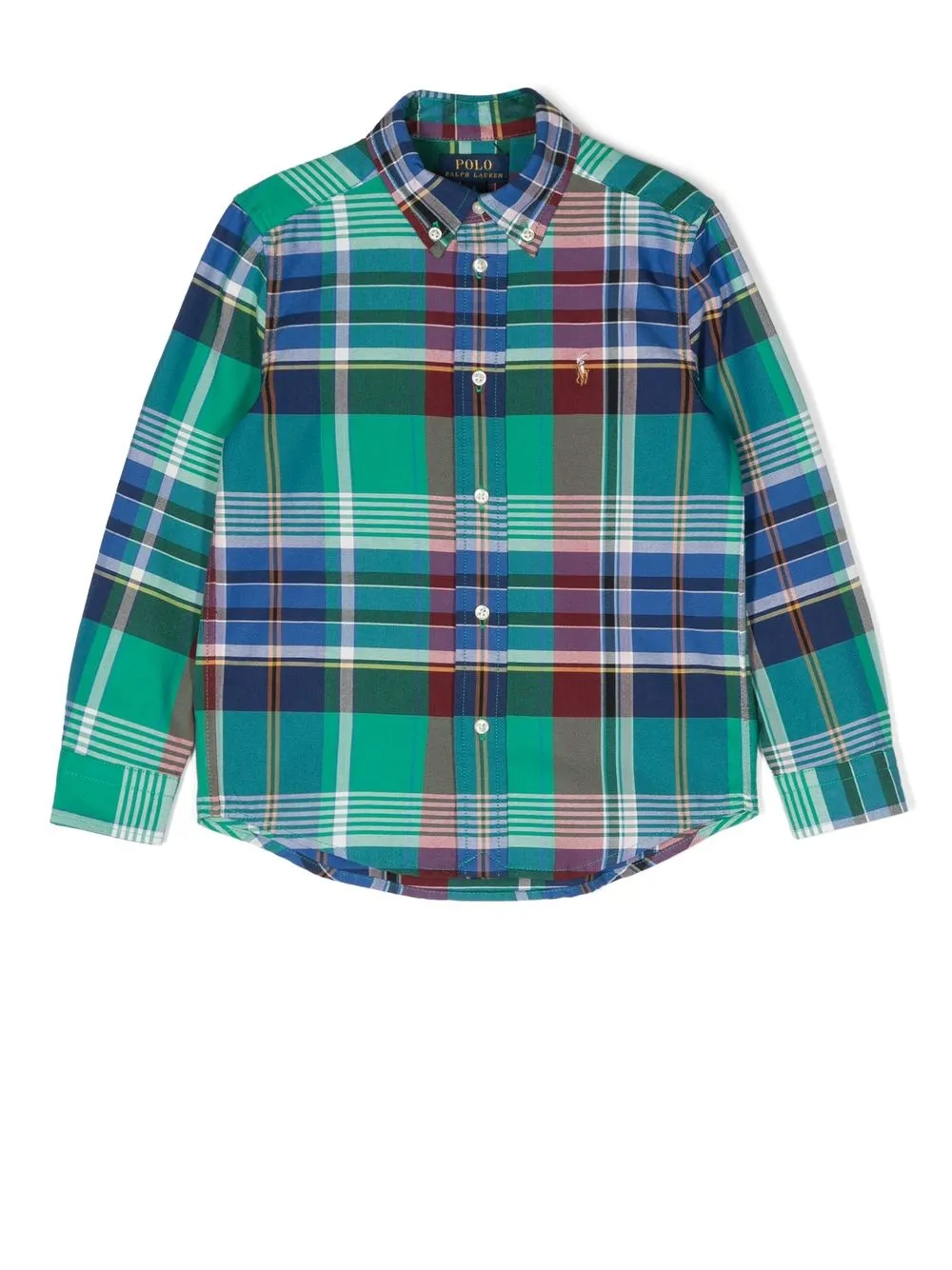 

Ralph Lauren Kids plaid-check print shirt - Green