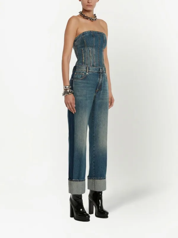 アレキサンダーマックイーン Alexander McQueen Turn Up Jeans Alexander McQueen Turn-Up ストレートジーンズ | ブルー