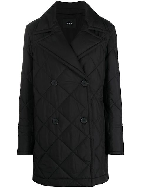 JOSEPH quilted double-breasted coat