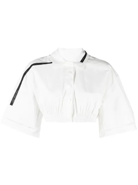 Christopher Esber cropped short sleeved shirt